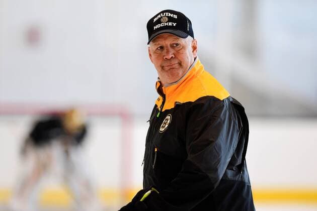 Tuesday, October 11, 2016: Boston Bruins head coach Claude Julien skates during a morning practice session at the Warrior Ice Arena, in Brighton, Mass. CSM NHL Eishockey Herren USA 2016: Bruins Media Day OCT 11 - ZUMAc04_