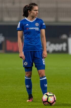 Karen Carney (Chelsea Ladies FC, 8) Freisteller, Einzelbild, Aktion, Fussball, UEFA Women s Champions League, VfL Wolfsburg - Chelsea Ladies FC, xobx