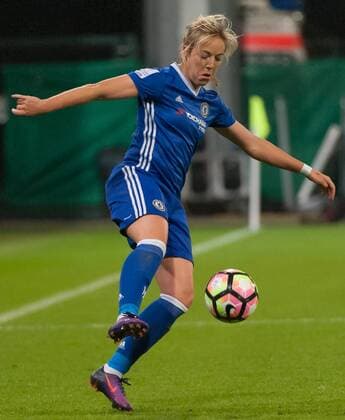 Gemma Davison (Chelsea Ladies FC, 7) Freisteller, Einzelbild, Aktion, Fussball, UEFA Women s Champions League, VfL Wolfsburg - Chelsea Ladies FC, xobx