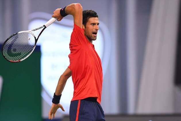 Roberto Bautista Agut (Esp) defeated Novak Djokovic (Ser) TENNIS : Shanghai Rolex Masters 2016 - 15 10 2016 PANORAMIC 