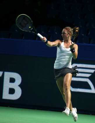 RUSSIAN FEDERATION. Moscow. 15 oct.2016. complex OLympic (Indoore stadium). XXVII Anniversary International tennis tournament VTB Kremlin Cup 2016. Women, Singles. PERVUSHINA Olesya (RUS) vs PODORSKA Nadia (ARG). PODORSKA Nadia (ARG). 