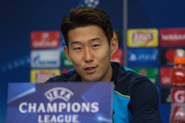 Bilder des Tages - SPORT Heung-Min Son ( 7, Tottenham Hotspur), Pressekonferenz Tottenham Hotspur, Fussball, UEFA Champions League, 17.10.2016, Leverkusen Copyright: xDeutzmannx xEibner-Pressefotox EP_cdn