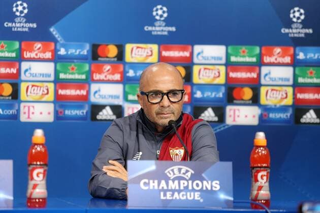 Fußball, CL, FC Sevilla Pressekonferenz FC Sevilla press - Zagreb, Croatia 17.10.2016.,Zagreb - FC Sevilla press conference PK Pressekonferenz before Champions league match against GNK Dinamo. Coach Sampaoli Jorge and Mercado Gabriel.  DaliborxUrukalovic PIXSELL