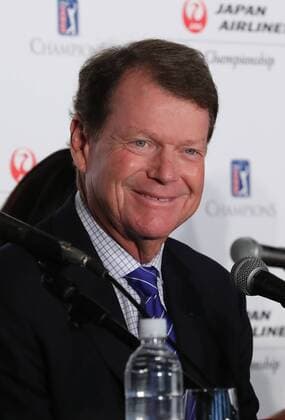 October 18, 2016, Tokyo, Japan - US golf legend Tom Watson smiles as PGA Golf Herren TOUR Champions and Japan Airlines announced a PGA TOUR tournament will be held in Japan next year at a press conference PK Pressekonferenz in Tokyo on Tuesday, October 18, 2016. The Japan Airlines championship, the first ever PGA TOUR sanctioned event to be played in JApan will be held at the Narita Golf Club, suburban Tokyo in September 2017. Noxthirdxpartyxsales  (lwxa005471)