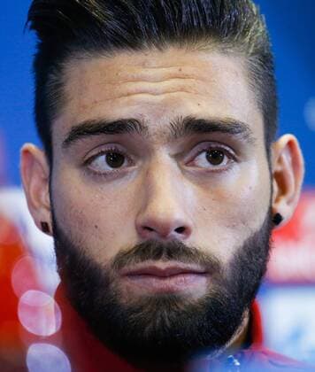 FuÃŸball, CL, PK Atletico Madrid in Rostow ROSTOV-ON-DON, RUSSIA - OCTOBER 18, 2016: FC Atletico Madrid midfielder Yannick Ferreira Carrasco looks on at a news conference on the upcoming 2016 17 Season UEFA Champions League Group D Round 3 football match against FC Rostov. Valery Matytsin TASS  TS034D4E