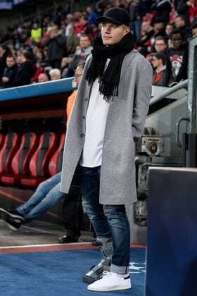 Joel Pohjanpalo (Bayer 04 Leverkusen 17) mit Bandage im Stadion beim Championsleague Spiel zwischen Bayer 04 Leverkusen und den Tottenham Hotspur am 18.10.2016, Leverkusen Copyright: xSchuelerx xEibnerx-xPressefotox EP_JSE