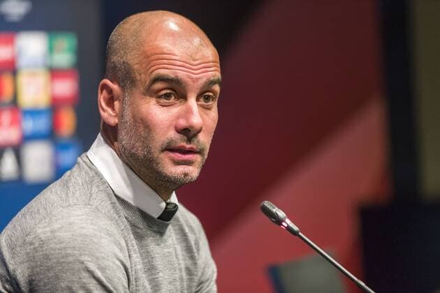 SPAIN - Oct,18th: Pep Guardiola during the press conference PK Pressekonferenz before the match between FC FC Barcelona Barca - Manchester City, for the round 1 of the Champions League, played at Camp Nou Stadium on 18th Oct 2016 in Barcelona, Spain.  xCordonxPressx xSPAINx-PressxConferencex-xFCxBarcelonax-xManchesterxCityx-xxChampionsxLeaguex-x2016 17x