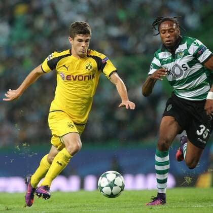 Christian Pulisic (Borussia Dortmund 22) Ruben Semedo ( Sporting Lissabon 35), Sporting Lissabon vs. Borussia Dortmund , Fussball, Champions League, Gruppenphase, 18.10.2016, Lissabon Copyright: xLangerx xEibner-Pressefotox EP_HLR