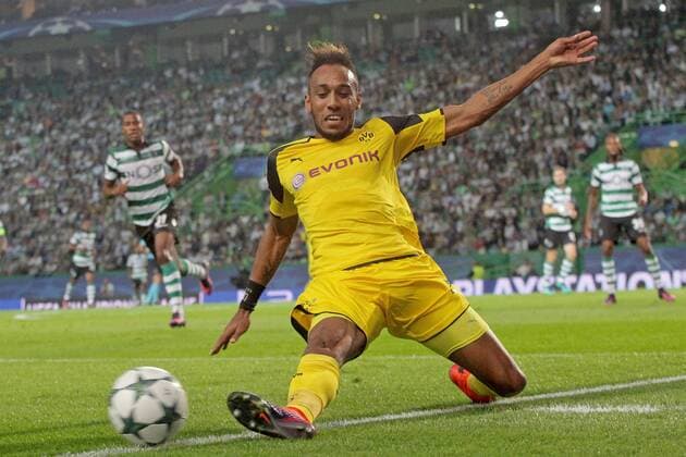 Fußball, CL, Sporting Lissabon - Borussia Dortmund Pierre-Emerick Aubameyang (Borussia Dortmund 17), Sporting Lissabon vs. Borussia Dortmund , Fussball, Champions League, Gruppenphase, 18.10.2016, Lissabon Copyright: xLangerx xEibner-Pressefotox EP_HLR