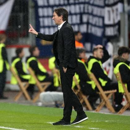 18.10.2016, Fussball Champions League 2016 17, Vorrunde, 3. Spieltag, Bayer 04 Leverkusen - Tottenham Hotspur, Cheftrainer Roger Schmidt (Bayer 04 Leverkusen)