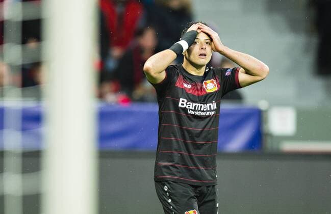 Leverkusen, 18.10.2016, BayArena Javier Hernandez Chicharito (Bayer) enttäuscht Bayer Leverkusen - Tottenham mm
