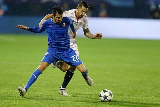 UEFA Champions League, GNK Dinamo - Sevilla 18.10.2016., Maksimir Stadium, Zagreb - UEFA Champions League, Group H, Round 3, GNK Dinamo - Sevilla FC. Leonardo Sigali  DaliborxUrukalovic PIXSELL