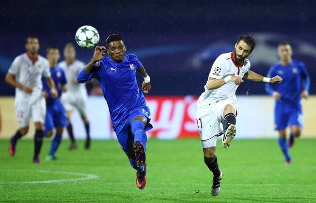 UEFA Champions League, GNK Dinamo - Sevilla 18.10.2016., Maksimir Stadium, Zagreb - UEFA Champions League, Group H, Round 3, GNK Dinamo - Sevilla FC.Junior Fernandes  SlavkoxMidzorPIXSELL