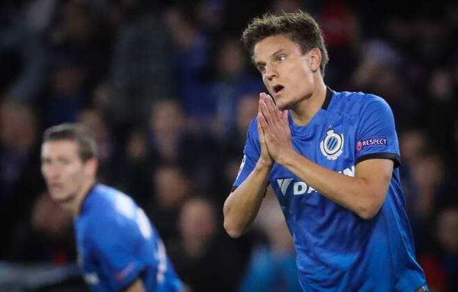 Club s Jelle Vossen looks dejected during the third game of the group stage of the UEFA Champions League competition between Belgian first division soccer team Club Brugge KV and Portugese club FC Porto in Brugge, Tuesday 18 October 2016. VIRGINIExLEFOUR  x04960005x