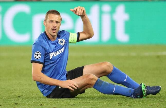 Club s Timmy Simons looks dejected during the third game of the group stage of the UEFA Champions League competition between Belgian first division soccer team Club Brugge KV and Portugese club FC Porto in Brugge, Tuesday 18 October 2016. VIRGINIExLEFOUR  x04960016x