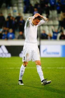 Club s goalkeeper Ludovic Butelle pictured after losing the third game of the group stage of the UEFA Champions League competition between Belgian first division soccer team Club Brugge KV and Portugese club FC Porto in Brugge, Tuesday 18 October 2016. KURTxDESPLENTER  x04960065x