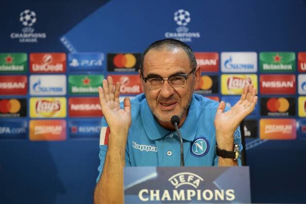Maurizio Sarri Napoli, Castel Volturno 18-10-2016 SSC Napoli vs. Besiktas Istanbul Football Calcio UEFA Champions League 2016 2017 Group B. SSC Napoli vs. Besiktas Istanbul cesarexpurini