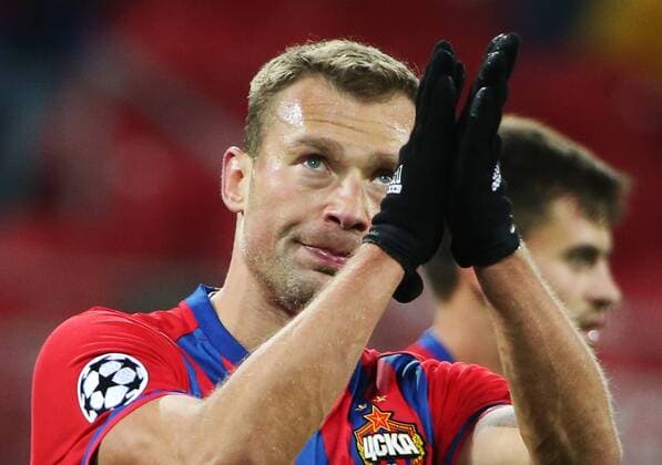 MOSCOW, RUSSIA - OCTOBER 18, 2016: CSKA Moscow s Vasily Berezutsky after their 2016 17 Season UEFA Champions League Group E Round 3 football match against AS Monaco at the Arena CSKA Stadium. The game ended in a 1-1 draw. Valery Sharifulin TASS  TS034DD7