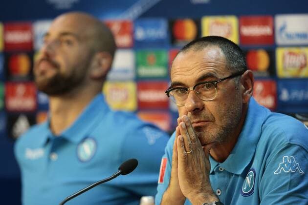 Jose Manuel Reina Napoli, Maurizio Sarri Napoli, Castel Volturno 18-10-2016 SSC Napoli vs. Besiktas Istanbul Football Calcio UEFA Champions League 2016 2017 Group B. SSC Napoli vs. Besiktas Istanbul cesarexpurini