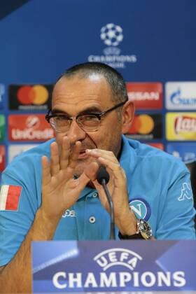 Maurizio Sarri Napoli, Castel Volturno 18-10-2016 SSC Napoli vs. Besiktas Istanbul Football Calcio UEFA Champions League 2016 2017 Group B. SSC Napoli vs. Besiktas Istanbul cesarexpurini