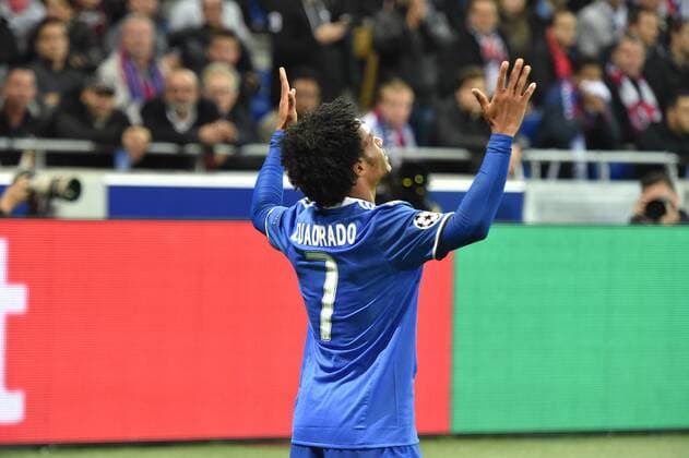 Juan Cuadrado (juventus) - Fussball, Champions League, Olympique Lyon vs. Juventus Turin - 18 10 2016 FredericChambert Panoramic 