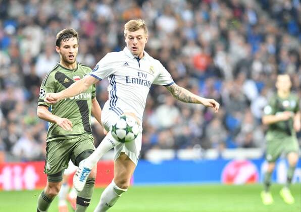 Toni Kroos (Real Madrid) in action during the UEFA Champions League match between Real Madrid and Legia Warszawa played at Estadio Santiago Bernabeu, Madrid  xJ.M.Colomox xx
