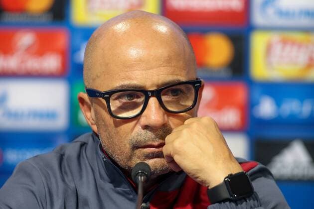 SOCCER - CL, Zagreb vs Sevilla ZAGREB,CROATIA,18.OCT.16 - SOCCER - UEFA Champions League, group stage, GNK Dinamo Zagreb vs Sevilla FC, press conference PK Pressekonferenz Image shows head coach Jorge Sampaoli (Sevilla). GEPAxpictures xMaticxKlansek
