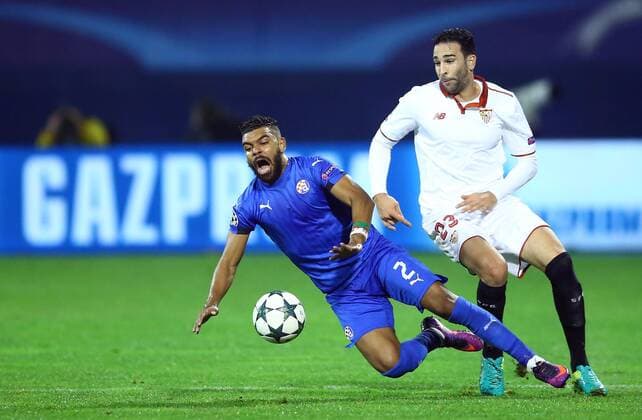UEFA Champions League, GNK Dinamo - Sevilla 18.10.2016., Maksimir Stadium, Zagreb - UEFA Champions League, Group H, Round 3, GNK Dinamo - Sevilla FC. Hilal Soudani.  SlavkoxMidzorPIXSELL