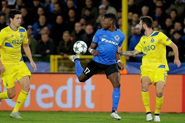 Anthony Limbombe forward of Club Brugge FOOTBALL : FC Bruges vs FC Porto - Ligue des Champions - 18 10 2016 Photonews Panoramic 