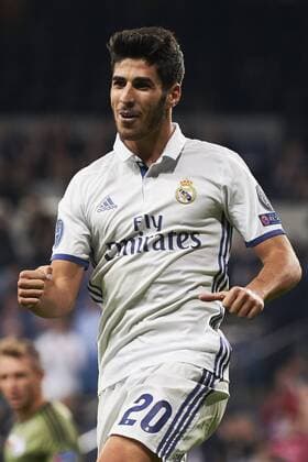 October 18, 2016 - Madrid, Spain - Marco Asensio (midfielder; Real Madrid) in action during the UEFA Champions League match between Real Madrid and Legia Warszawa at Santiago Bernabeu on October 18, 2016 in Madrid Real Madrid vs Legia Warszawa UEFA Champions League.  - ZUMAg15_ 20161018_zaf_g15_083