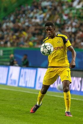 October 18, 2016 - Lisbon, Aveiro, Portugal - Borussias forward Ousmane Dembele from France in action during the UEFA Champions League match between Sporting Clube de Portugal and Borussia Dortmund at Estadio Jose Alvalade on October 18, 2016 in Lisbon, Portugal. Sporting Clube de Portugal v Borussia Dortmund - UEFA Champions League  - ZUMAn230 20161018_zaa_n230_202