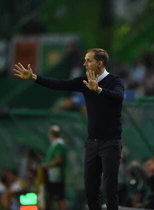 LISBON, Oct. 18, 2016 -- Dortmund s coach Thomas Tuchel reacts during the UEFA Champions League football match between Sporting CP and BVB Borussia Dortmund in Lisbon, Portugal, Oct. 18, 2016. Sporting lost 1-2. ) (SP)PORTUGAL-LISBON-FOOTBALL-UEFA CHAMPIONS LEAGUE ZhangxLiyun 