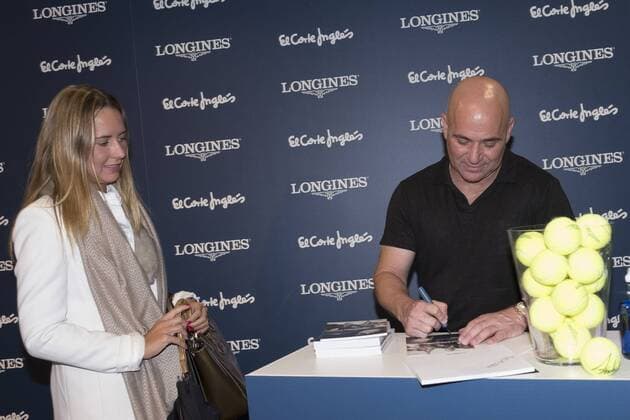 Tennis, Andre Agassi bei einem Longines Promotiontermin in Madrid October 18, 2016 - Madrid, Spain - Andre Agassi tennis player attends a promo act of the Longines brand in Madrid. Spain. October 18, 2016. Promo act of the Longines brand in Madrid  - ZUMAn230 20161018_zaa_n230_226