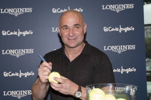 Tennis, Andre Agassi bei einem Longines Promotiontermin in Madrid October 18, 2016 - Madrid, Spain - Andre Agassi tennis player attends a promo act of the Longines brand in Madrid. Spain. October 18, 2016. Promo act of the Longines brand in Madrid  - ZUMAn230 20161018_zaa_n230_227