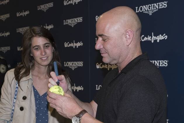 Tennis, Andre Agassi bei einem Longines Promotiontermin in Madrid October 18, 2016 - Madrid, Spain - Andre Agassi tennis player attends a promo act of the Longines brand in Madrid. Spain. October 18, 2016. Promo act of the Longines brand in Madrid  - ZUMAn230 20161018_zaa_n230_229