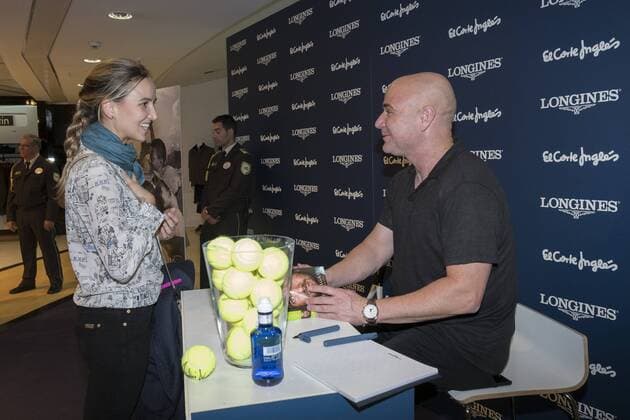 Tennis, Andre Agassi bei einem Longines Promotiontermin in Madrid October 18, 2016 - Madrid, Spain - Andre Agassi tennis player attends a promo act of the Longines brand in Madrid. Spain. October 18, 2016. Promo act of the Longines brand in Madrid  - ZUMAn230 20161018_zaa_n230_232