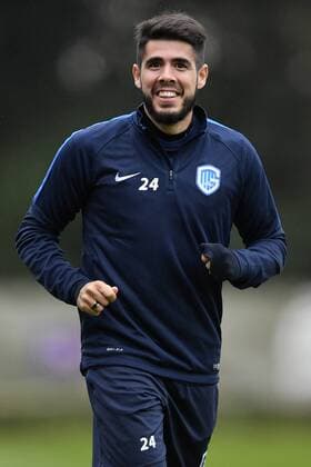Genk s Alejandro Pozuelo pictured during a training of Belgian soccer team RC Genk, Wednesday 19 October 2016, in Genk. Tomorrow Genk is playing the third game of the group stage of the Europa League competition against Portuguese team Athletic Bilbao. YORICKxJANSENS  x04960177x