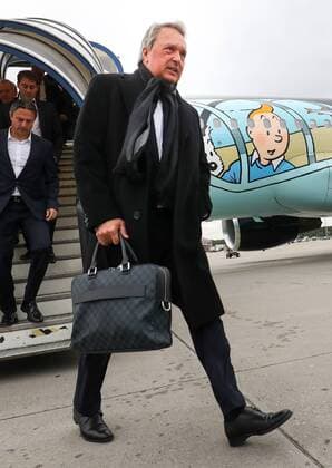 Anderlecht s manager Herman Van Holsbeeck pictured at the arrival of Belgian soccer team RSC Anderlecht, Wednesday 19 October 2016, in Frankfurt, Germany. Tomorrow Anderlecht is playing German club FSV Mainz in the third match of the group stage of the Europa League competition. VIRGINIExLEFOUR  x04960220x