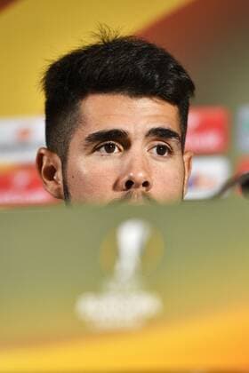 Genk s Alejandro Pozuelo pictured during a press conference PK Pressekonferenz of Belgian soccer team RC Genk, Wednesday 19 October 2016, in Genk. Tomorrow Genk is playing the third game of the group stage of the Europa League competition against Portuguese team Athletic Bilbao. YORICKxJANSENS  x04960365x