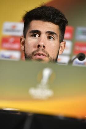Genk s Alejandro Pozuelo pictured during a press conference PK Pressekonferenz of Belgian soccer team RC Genk, Wednesday 19 October 2016, in Genk. Tomorrow Genk is playing the third game of the group stage of the Europa League competition against Portuguese team Athletic Bilbao. YORICKxJANSENS  x04960364x