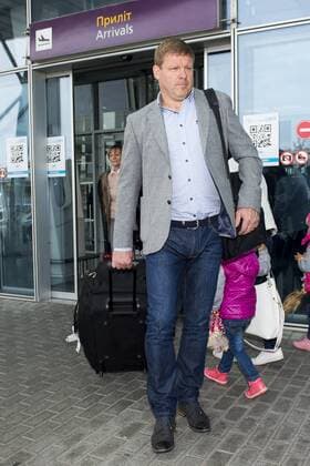 Gent s head coach Hein Vanhaezebrouck pictured during the arrival of Belgian soccer team KAA Gent, Wednesday 19 October 2016, in Lviv, Ukraine. Tomorrow Gent is playing Ukraine club Shaktar Donetsk in the third match of the group stage of the Europa League competition. JASPERxJACOBS  x04960432x