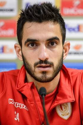 Standard s Konstantinos Laifis pictured during a press conference PK Pressekonferenz of Belgian soccer team Standard de Liege, Wednesday 19 October 2016, in Liege. Tomorrow Standard is playing the third game of the group stage of the Europa League competition against Greek team Panathinaikos. NICOLASxLAMBERT  x04960557x