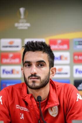 Standard s Konstantinos Laifis pictured during a press conference PK Pressekonferenz of Belgian soccer team Standard de Liege, Wednesday 19 October 2016, in Liege. Tomorrow Standard is playing the third game of the group stage of the Europa League competition against Greek team Panathinaikos. NICOLASxLAMBERT  x04960562x