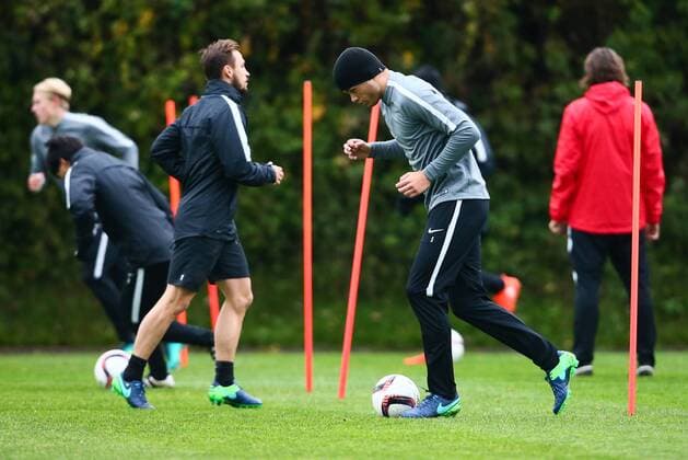 SOCCER - EL, RBS vs Nice, preview SALZBURG,AUSTRIA,19.OCT.16 - SOCCER - UEFA Europa League, group stage, Red Bull Salzburg vs OGC Nice, preview, final training RBS. Image shows Duje Caleta-Car (RBS). GEPAxpictures xFelixxRoittner