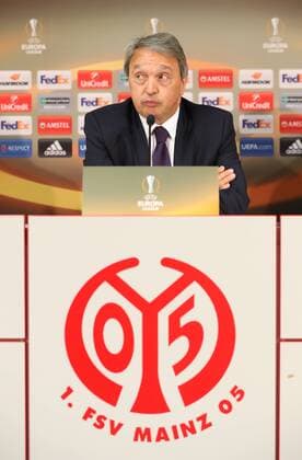 Anderlecht s manager Herman Van Holsbeeck pictured during a press conference PK Pressekonferenz of Belgian soccer team RSC Anderlecht, Wednesday 19 October 2016, in Mainz, Germany. Tomorrow Anderlecht is playing German club FSV Mainz in the third match of the group stage of the Europa League competition. VIRGINIExLEFOUR  x04960705x