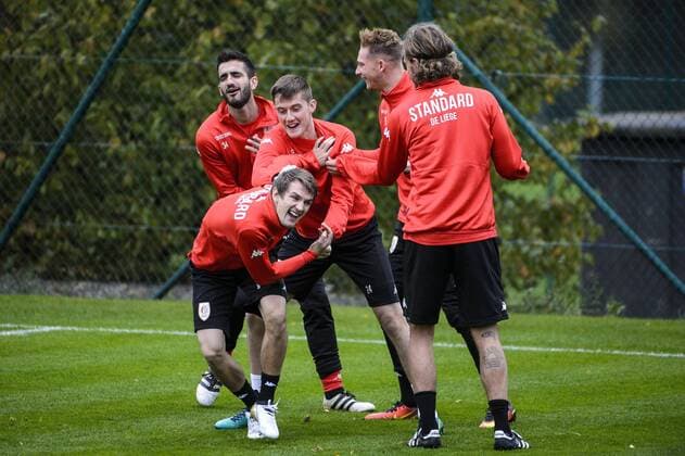 Illustration picture shows a training of Belgian soccer team Standard de Liege, Wednesday 19 October 2016, in Liege. Tomorrow Standard is playing the third game of the group stage of the Europa League competition against Greek team Panathinaikos. NICOLASxLAMBERT  x04960723x