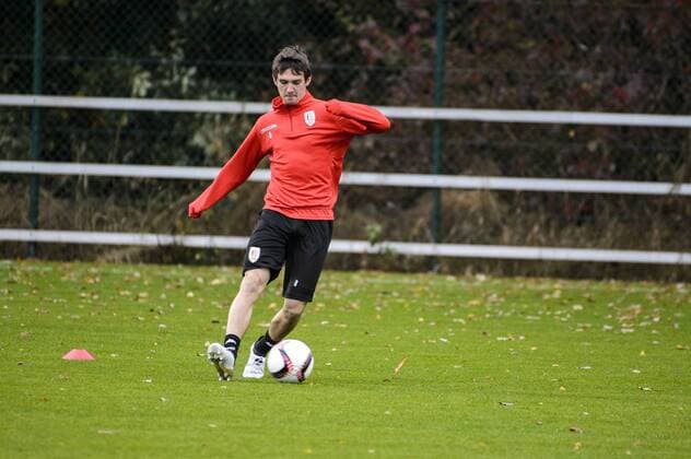 Standard s Benito Raman pictured during a training of Belgian soccer team Standard de Liege, Wednesday 19 October 2016, in Liege. Tomorrow Standard is playing the third game of the group stage of the Europa League competition against Greek team Panathinaikos. NICOLASxLAMBERT  x04960730x