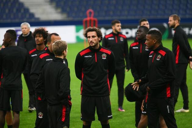 SOCCER - EL, RBS vs Nice, preview SALZBURG,AUSTRIA,19.OCT.16 - SOCCER - UEFA Europa League, group stage, Red Bull Salzburg vs OGC Nice, preview, final training Nice. Image shows Paul Baysse (Nice). GEPAxpictures xFelixxRoittner