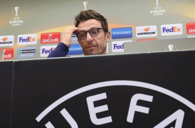 SOCCER - EL, Rapid vs Sassuolo, preview VIENNA,AUSTRIA,19.OCT.16 - SOCCER - UEFA Europa League, group stage, SK Rapid Wien vs US Sassuolo Calcio, preview, press conference PK Pressekonferenz Sassuolo. Image shows Eusebio Di Francesco (Sassuolo). Keywords: Wien Energie. GEPAxpictures xFranzxPammer