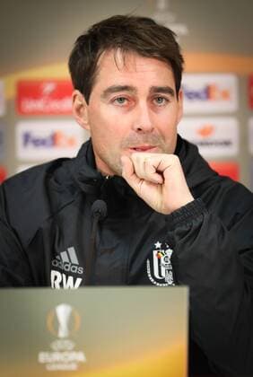 Anderlecht s head coach Rene Weiler pictured during a press conference PK Pressekonferenz of Belgian soccer team RSC Anderlecht, Wednesday 19 October 2016, in Mainz, Germany. Tomorrow Anderlecht is playing German club FSV Mainz in the third match of the group stage of the Europa League competition. VIRGINIExLEFOUR  x04960799x